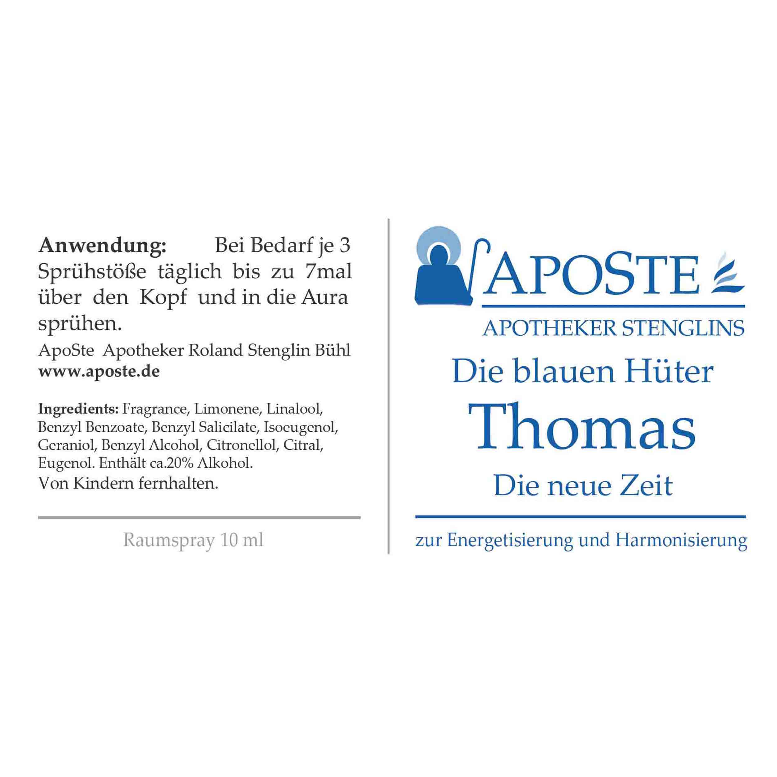 Raumspray Aposte-Thomas.